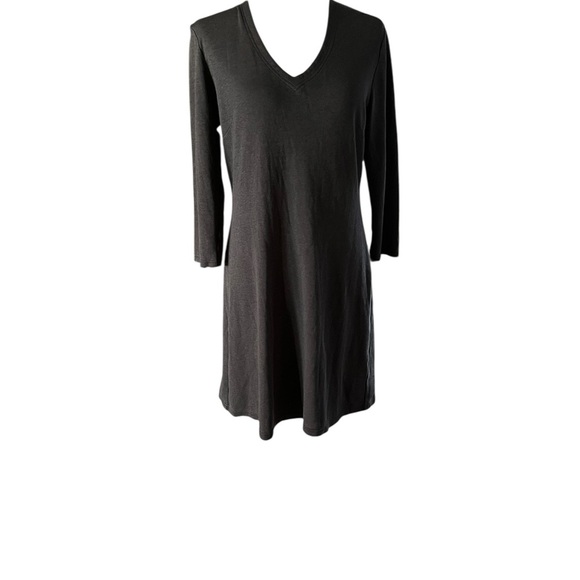 Horny Toad charcoal Long Sleeve Dress Size Medium - Picture 2 of 6